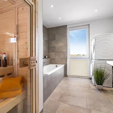 Beachwavetwo- 2og, Meerblick, Balkon, Kamin, Sauna Apartment *