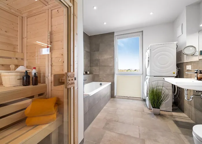 Beachwavetwo- 2og, Meerblick, Balkon, Kamin, Sauna Appartement *