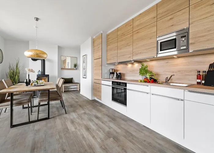 Beachwavetwo- 2og, Meerblick, Balkon, Kamin, Sauna Appartement *